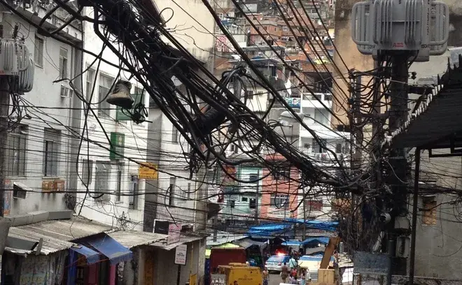 Lots of power cables